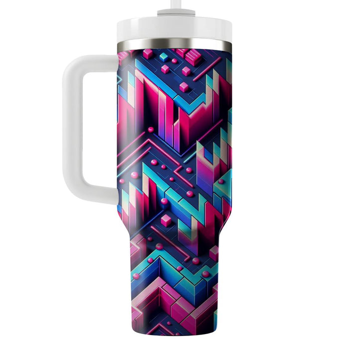 Synthpop Pulse  Tumblers With Lids