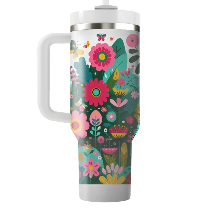 Whimsical Garden Travel Tumblers