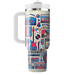 Retro Music Mashup  Personalized Tumblers