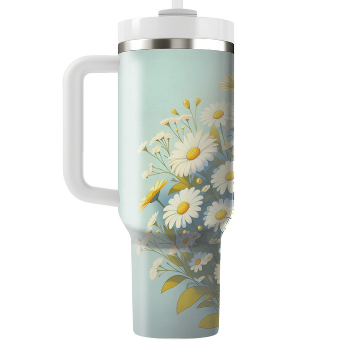 Blissful Daisy Bouquet  Insulated Tumblers