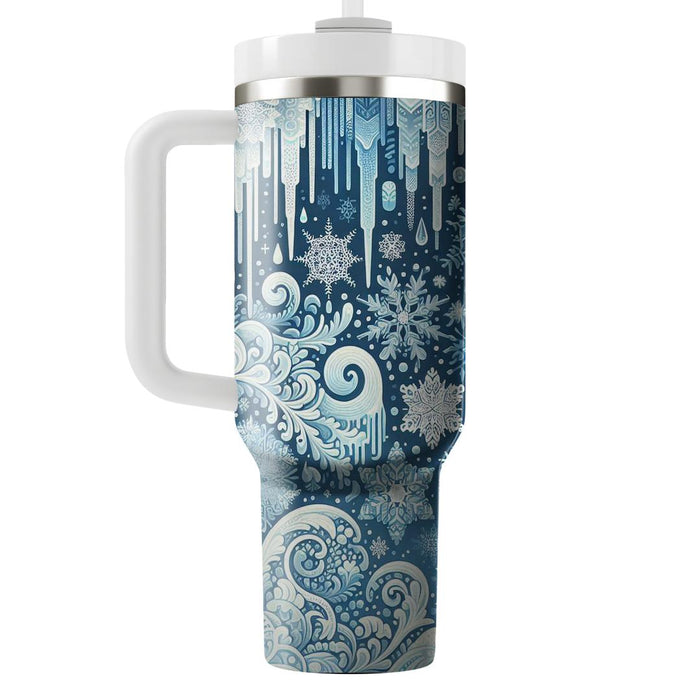 Winter Icicle Delight  Custom Tumblers