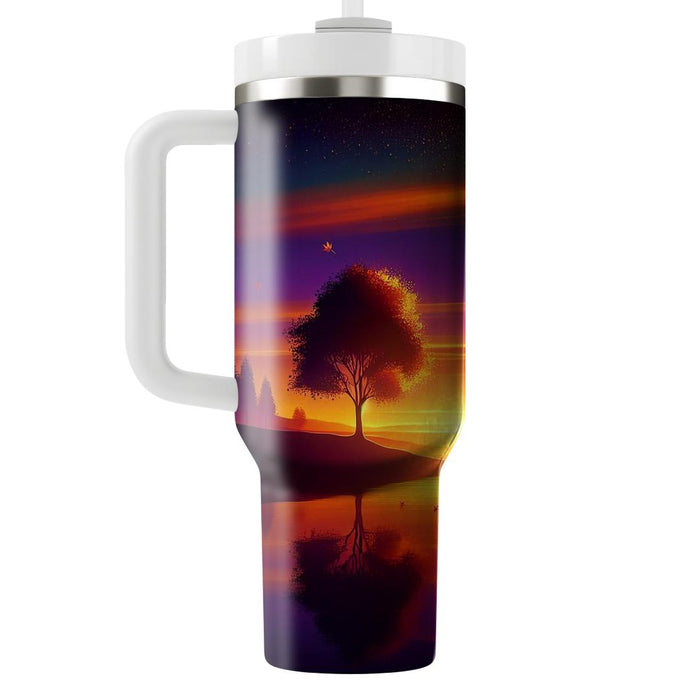 Autumn Sunset Serenity  Insulated Tumblers