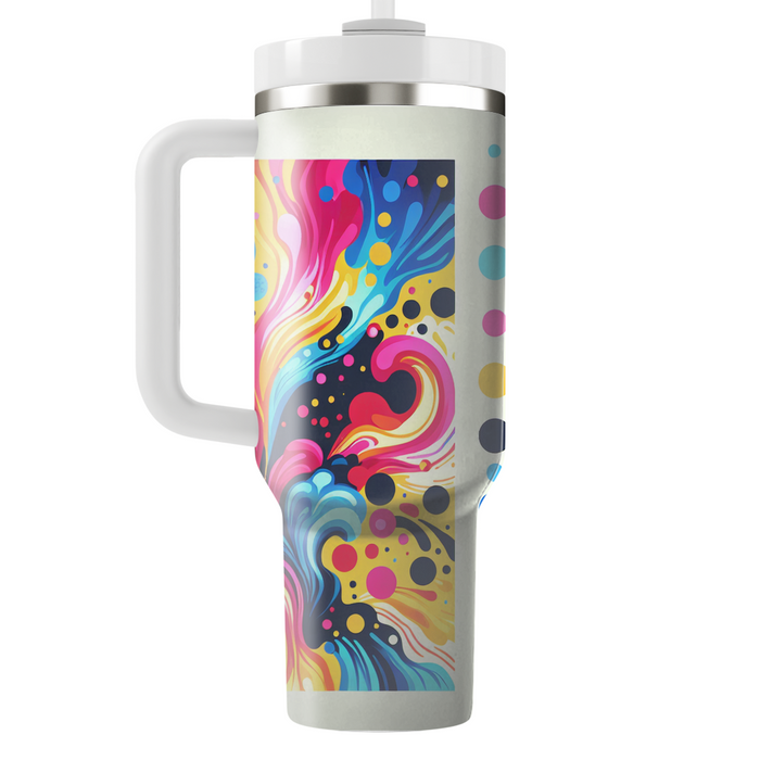 Vivid Tie-dye Travel Tumblers