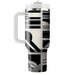 Abstract Striped Elegance  Tumblers With Lids