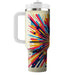 Vivid Retro Starburst  Travel Tumblers