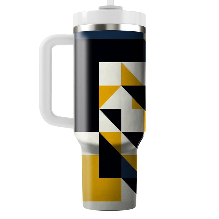 Geometric Grid Pattern  Personalized Tumblers