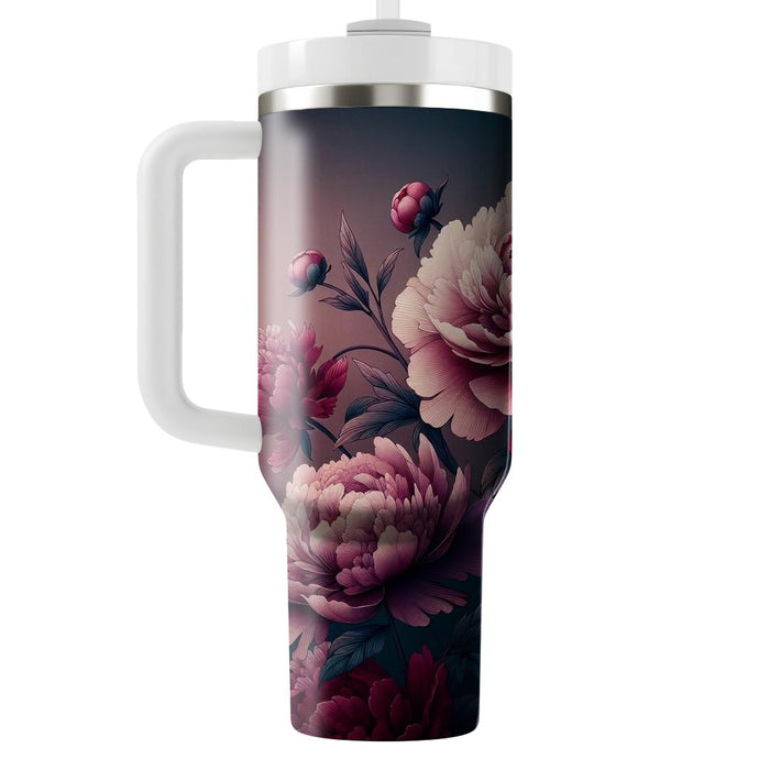 Twilight Peony Reverie  Tumbler Cups