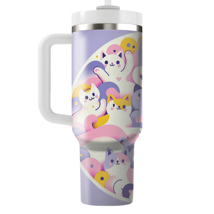 Whimsical Retro Cats  Tumblers For Gifts