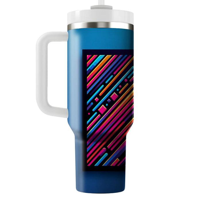 Bright Bold Lines  Unique Tumblers