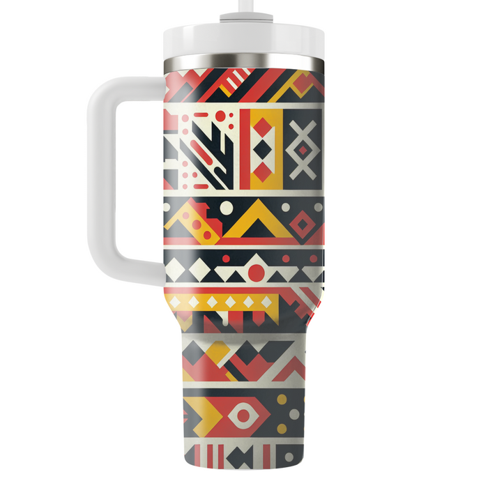 Bold Tribal Geometric  Unique Tumblers