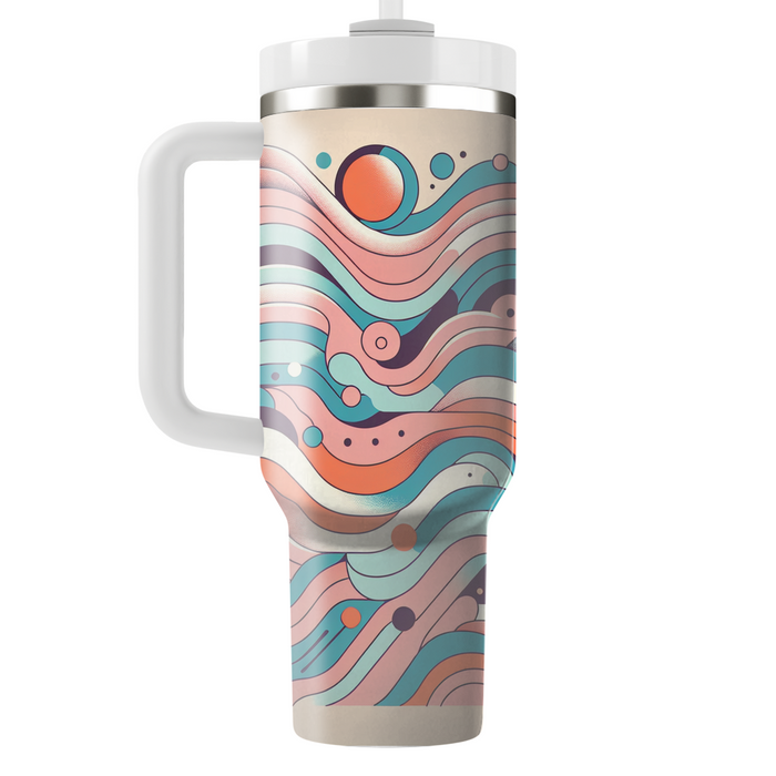 Vintage Vibe Waves  Custom Tumblers