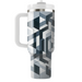 Abstract Grid Illusion Custom Tumblers