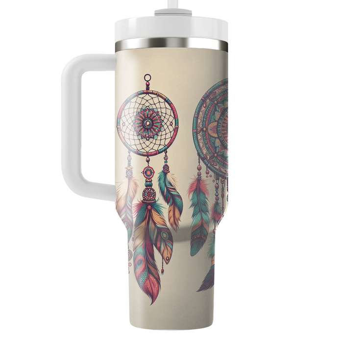 Bohemian Feathered Dreamcatchers  Unique Tumblers