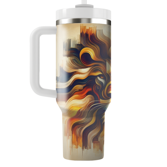 Abstract Lion Roar  Tumbler Cups