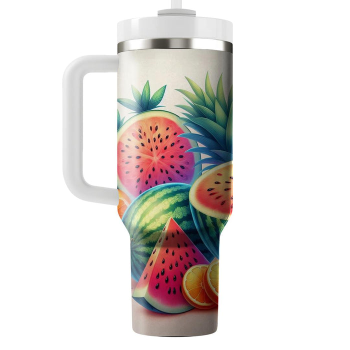 Retro Fruit Salad  Travel Tumblers