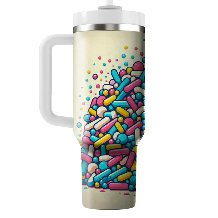 Vibrant Retro Sprinkles  Custom Tumblers