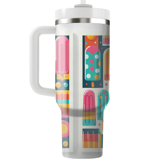 Retro Popsicle Art Print Custom Tumblers