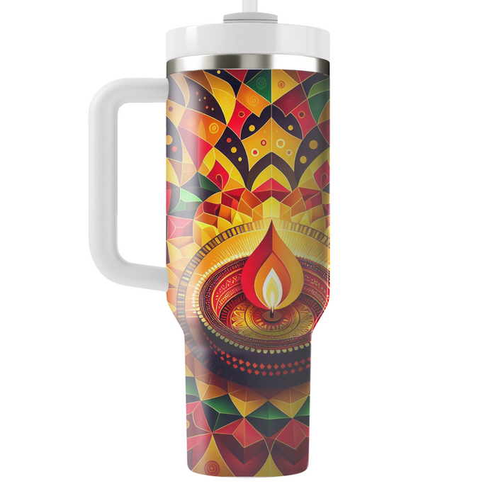 Geometric Diwali Delight Tumblers With Lids