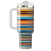 Vibrant Funky Stripes Travel Tumblers