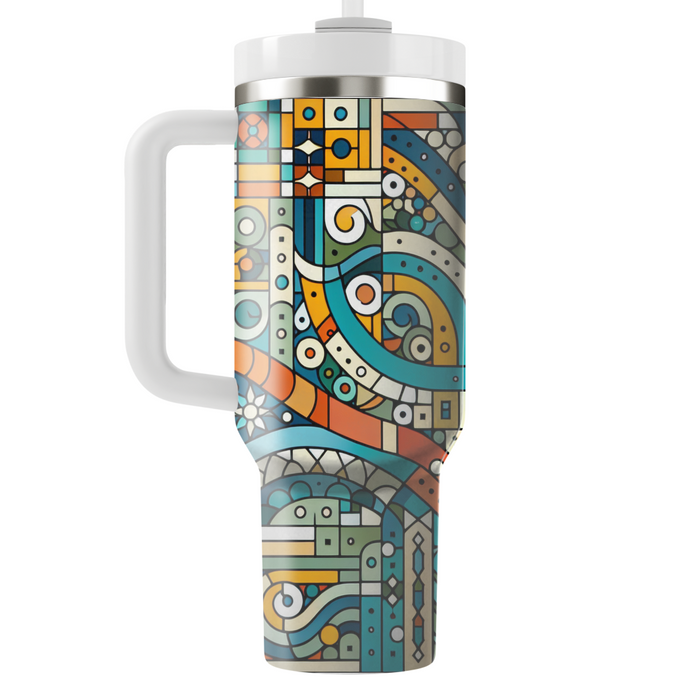 Vibrant Mosaic Dreams  Custom Tumblers