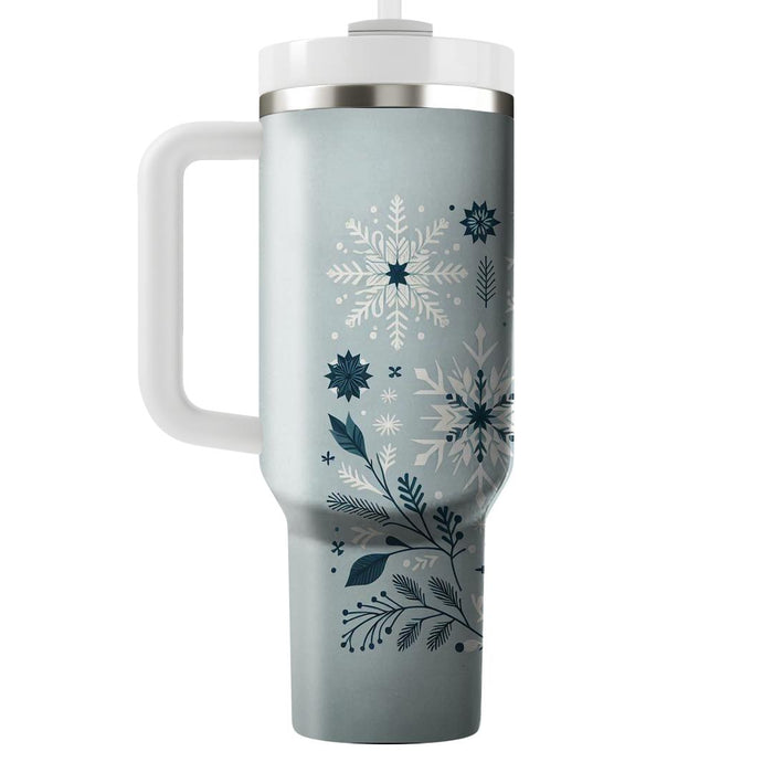 Whispers Of Winter - A Modern Yule  Tumbler Cups