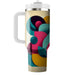 Geometric Abstract Shapes  Travel Tumblers