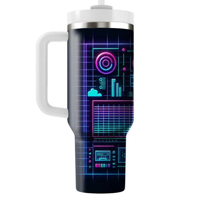 Cyber Dreamscape  Insulated Tumblers