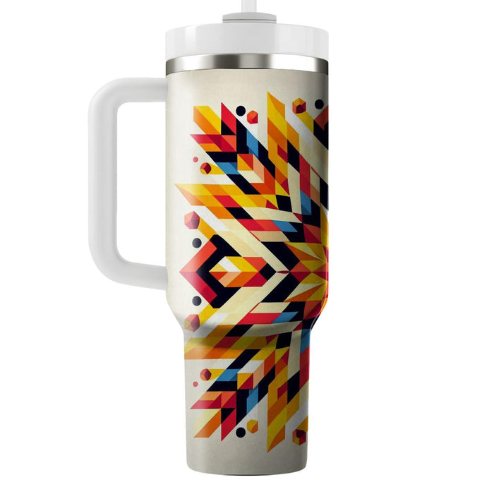 Geometric Starburst Pattern  Custom Tumblers