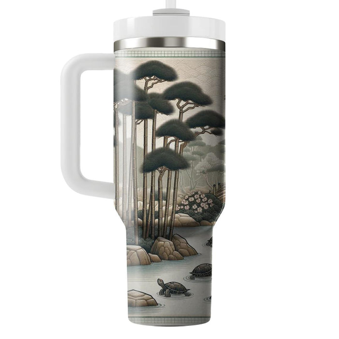 Zen Turtle Garden  Tumbler Cups