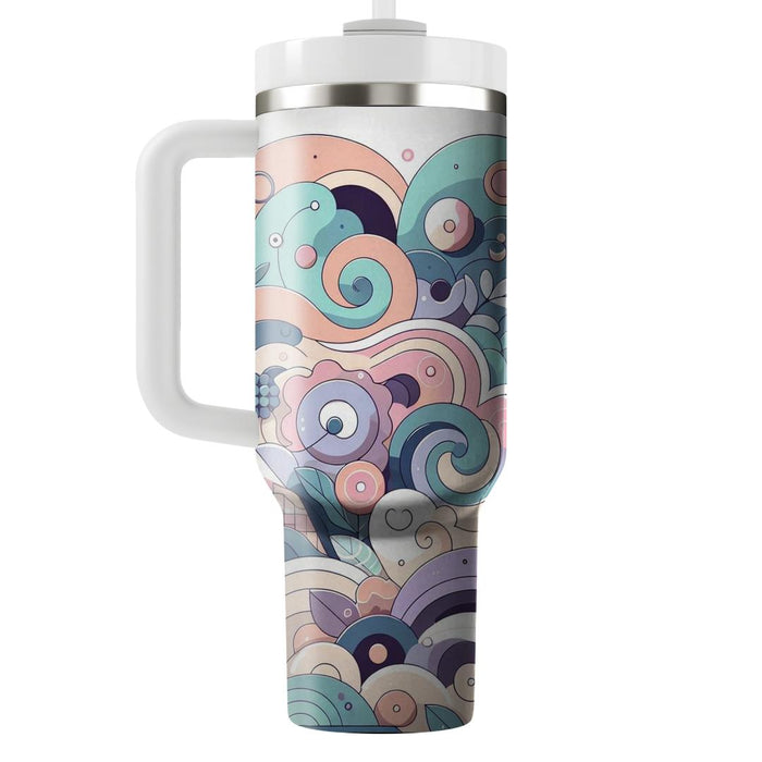 Whimsical Swirl Pattern  Travel Tumblers