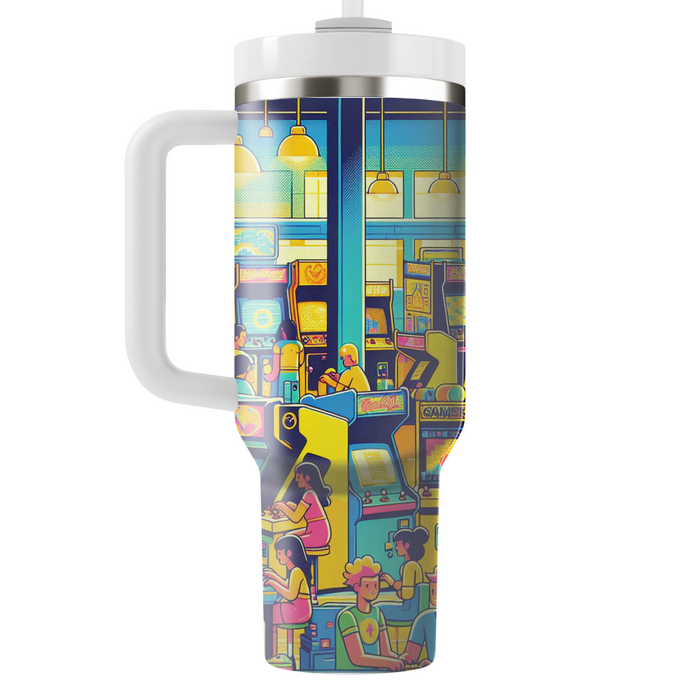 Neon Night Arcade Insulated Tumblers