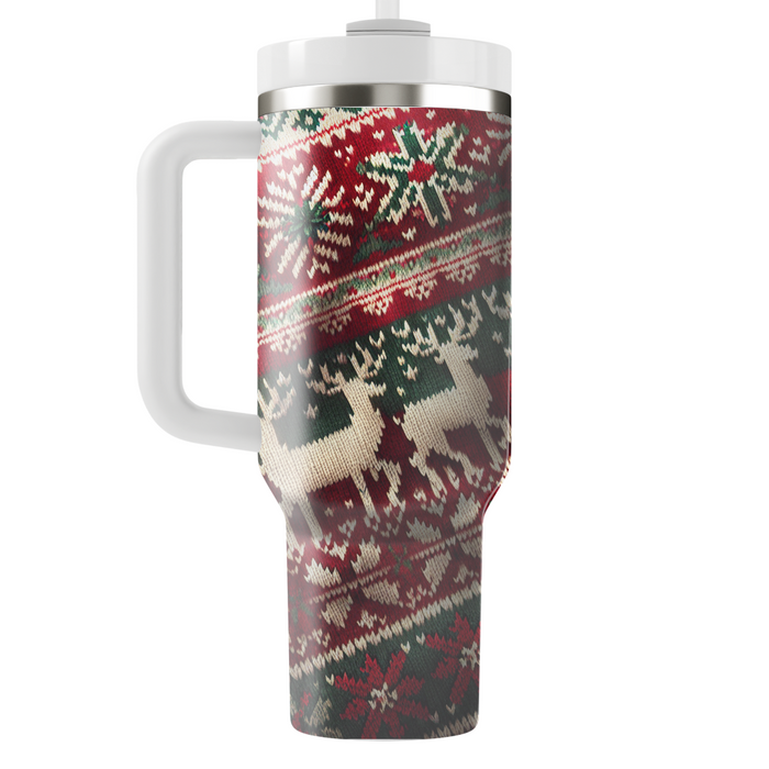 Winter Cozy Knit  Personalized Tumblers