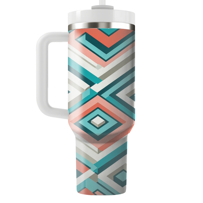 Square Wave Geometric  Custom Tumblers