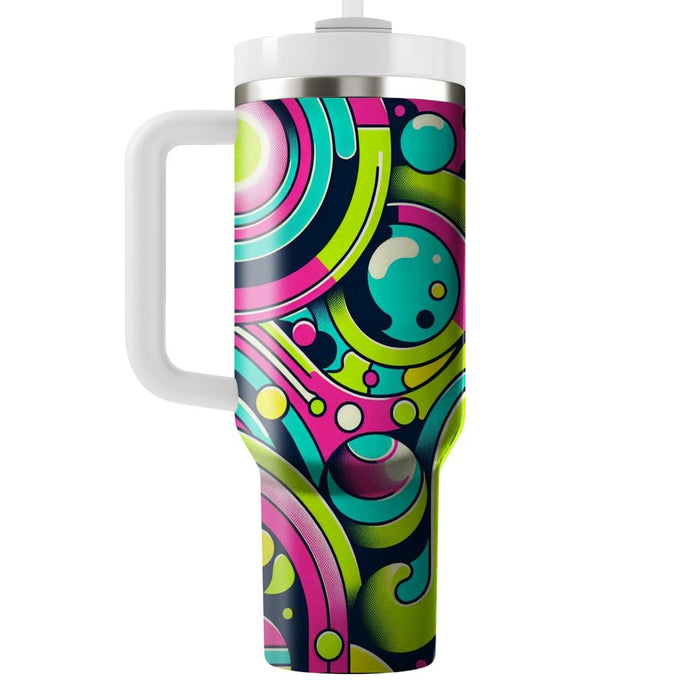 Retro Paisley Pop  Travel Tumblers