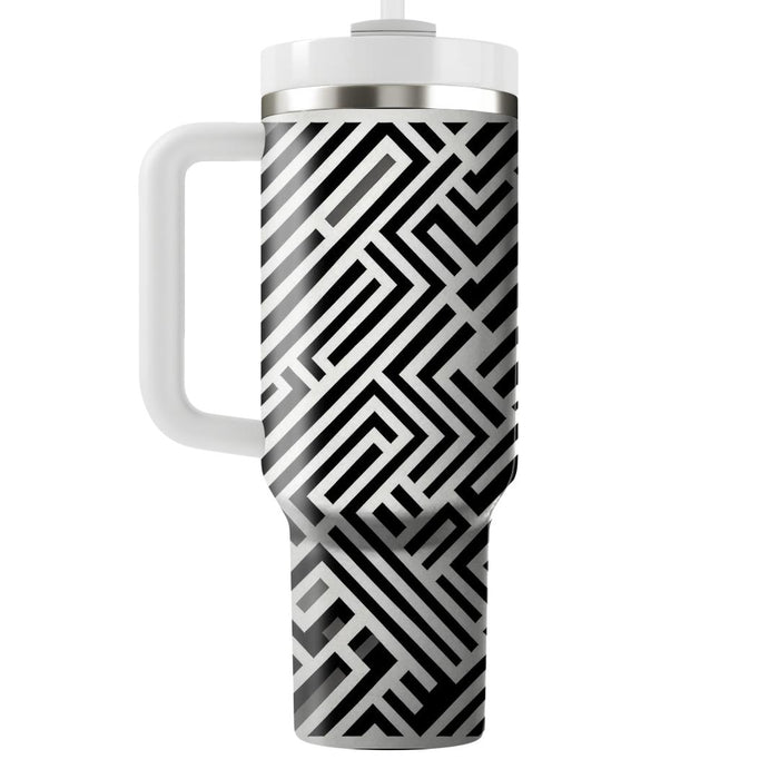 Zigzag Monochrome Essence  Insulated Tumblers