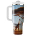 Gentle Giraffe Plains  Travel Tumblers