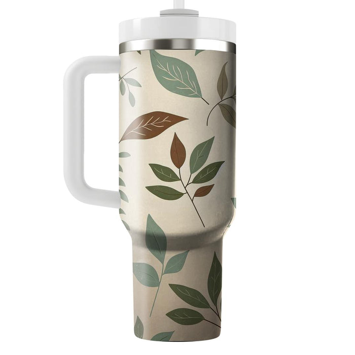 Whimsical Leaf Patterns  Travel Tumblers