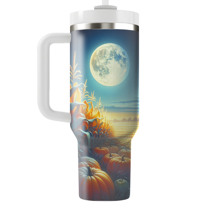 Autumn Moonlit Harvest  Personalized Tumblers