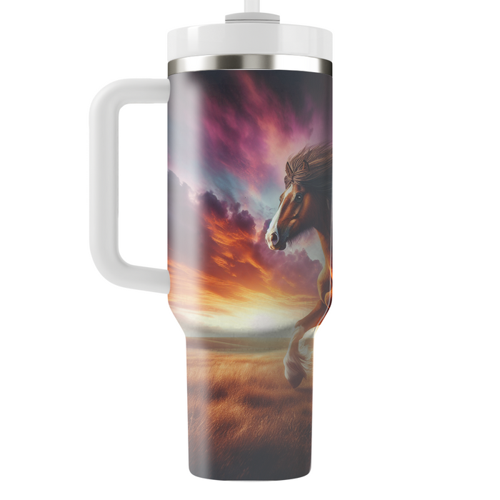 Wild Horse Freedom  Tumblers With Lids