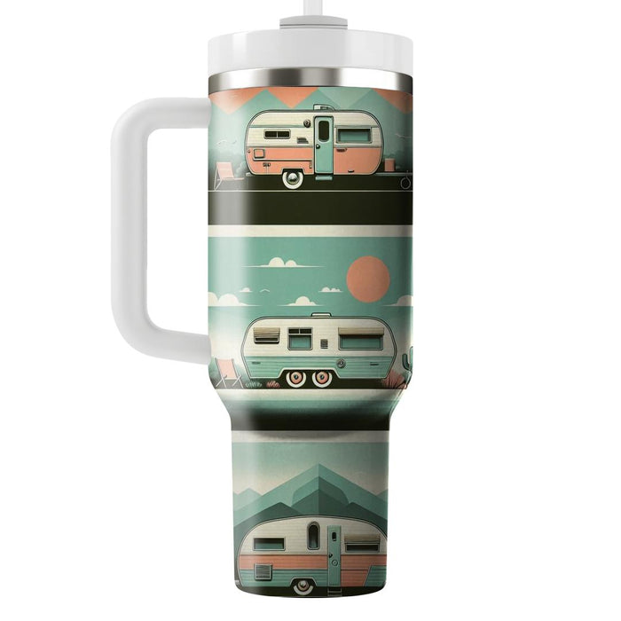 Vintage Caravan  Tumbler Cups