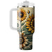 Vintage Sunflower Delight  Custom Tumblers