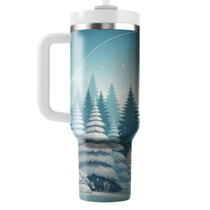 Winter Snowy Forest Retreat  Insulated Tumblers