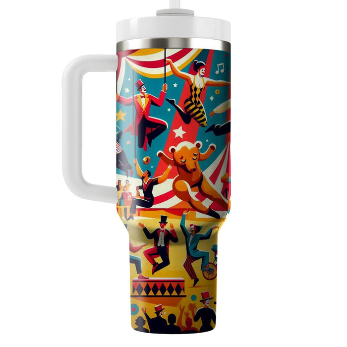 Vintage Circus Fun  Custom Tumblers