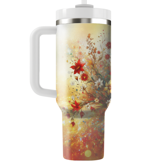 Bold Floral Fiesta  Travel Tumblers