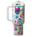 Flashy 80s Fashion Personalized Tumblers