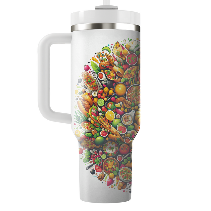 Fusion Of Flavors - Food Festival  Decorative Tumblers