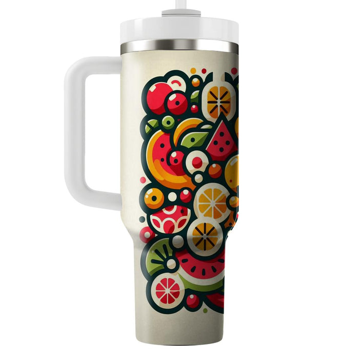 Whimsical Fruit Medley  Decorative Tumblers