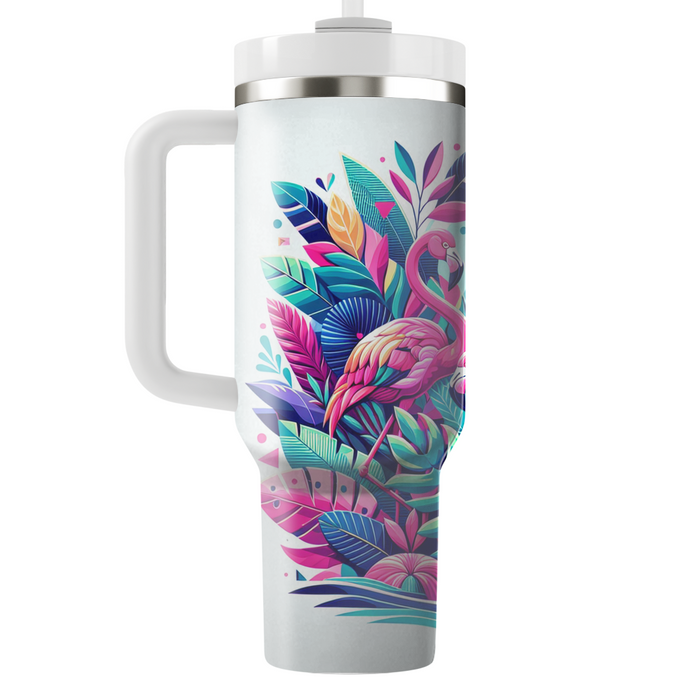 Funky Flamingo Fever Custom Tumblers