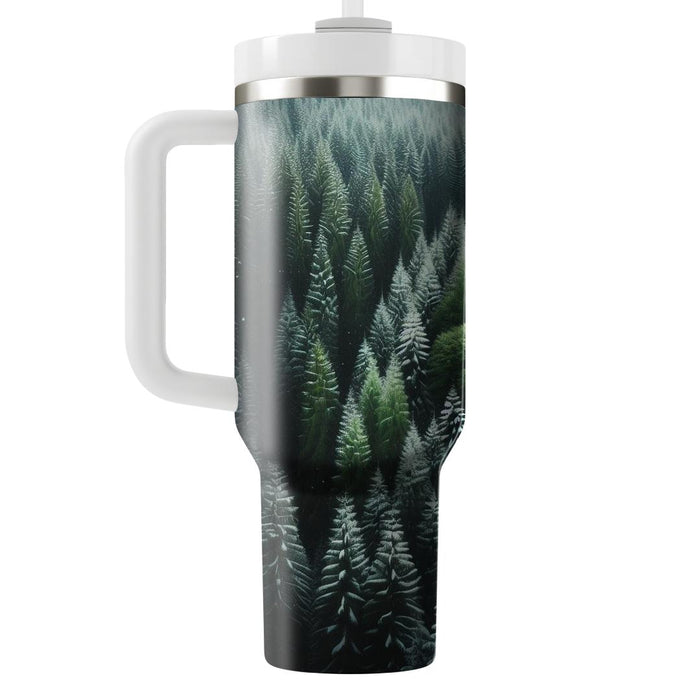 Winter Evergreen Enchantment  Decorative Tumblers