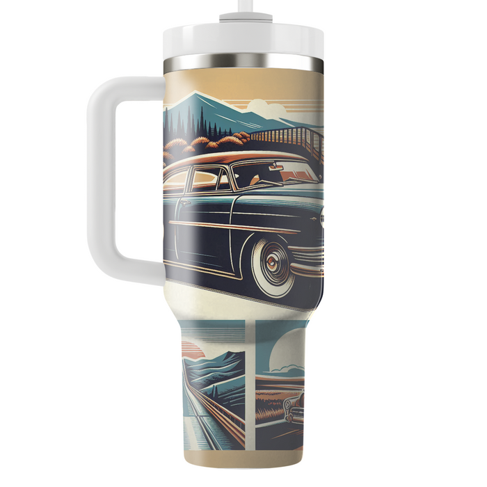 Vintage Travel Road Trip  Custom Tumblers